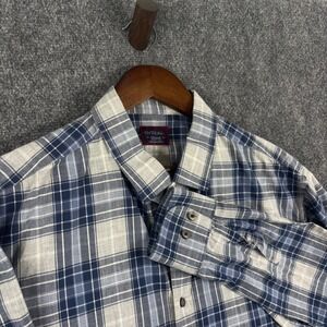UNTUCKit XX-Large Blue Plaid 100% Cotton Button Down Long Sleeve Shirt